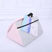 Kids Soft Block Sofa Carrying Reading Seat Cushion - Pink/Grey