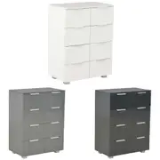 Sideboard Buffet Wooden Storage Cabinet with Drawers Engineered Wood vidaXL