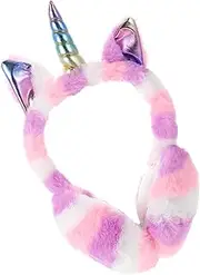[LALAFINA] 1pc Unicorn Earmuffs Adjustable Headband Ear Cuffs for Men Ladies Headbands Womens Ear Muffs Foldable Plush Earmuff Foldable Unicorn Earmuffs Unicorn Stylish Earmuff Warm Earmuff