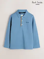Paul Smith Junior Boys Long Sleeve Signature Polo Shirt (F00717) | $111