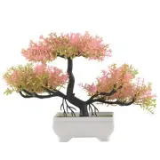 Artificial Plants Bonsai Small Tree Pot Fake Plant Flowers Potted Faux8696