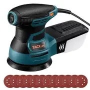 Corded Random Orbital Palm Sander - Drywall Sander with 12 Piece Sanding Discs