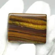 Natural Iron Tiger Stone Cabochon, 69 Carats, Octagon Shape Cabocho, 28×35×5 mm.