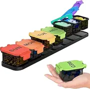 Extra Large Weekly Pill Organizer - Waterproof 7-Day Pill Box, Portable Vitamin & Supplement Case, Easy to Open Design, Ideal for Travel and Daily Medication Management
