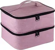[Generic] Nail File Storage Case - Manicure Supplies Organizer, Manicure Supplies Storage Box | Nail Polish Holder with Multiple Compartments, Durables Cosmetic Storage Bag for Nail Files and Cuticle Cutters