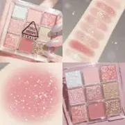 9 Color Matte Glitter Eye Shadow Palette Shimmer Shadow Make Up Pearly Eyeshadow