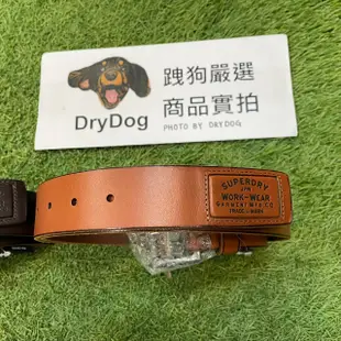 跩狗嚴選 極度乾燥 Superdry Badgeman Belt 厚實 水牛真皮 皮帶 焦糖棕 深咖啡 腰帶