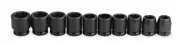 Impact Socket Set, 3/4 In Dr, 10 pc