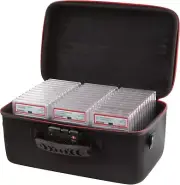 Card Titan Pro Graded Card Storage Box - CSG & PSA Graded Card Case with Zipp...