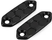 Motorcycle Rear View Mirror Hole Cap Block Off Base Plates Cover Decorative Compatible with 650 300 400 500 ZX-6R ZX-4RR ZX4R(Black)