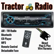 Direct Plug & Play Tractor Radio John Deere, JCB, McCormick Bluetooth CD USB AUX
