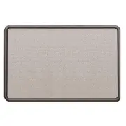 Quartet Contour Fabric Board - 24" Height X 36" Width - Gray Fabric Surface -