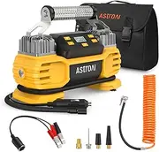 AstroAI Tyre Inflator Air Compressor 12V DC 160PSI with Screen, Heavy Duty Dual Cylinders & Dual Motors & Dual Power Car Tyre Pump for SUVs, RVs, ORVs, Trucks, Airbed, Preset&Auto Off