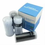 Dental Disposable Micro Applicator Brush Bendable Cylinder 1.2mm Black and White