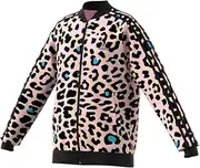 [adidas Originals] Kids Girl's Leopard Track Top (Little Kids/Big Kids) Multicolor/Black LG (14 Big Kids)