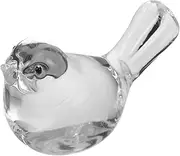 Didiseaon Crystal Bird Figurine Statue Meticulously Carved Animal Desktop Ornament Stunning Crystal Display Stand for Home Office Decor Elegant Paperweight for Coffee Table and Cabinets