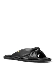 Michael Michael Kors Women's Elena Knotted Strap Slide Sandals