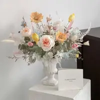 在飛比找momo購物網優惠-【Flora Flower】永生盆花 開幕禮物 居家擺飾 永