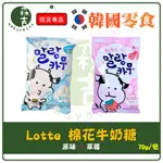 現貨附發票 韓國 LOTTE樂天 軟綿綿牛奶糖 鮮奶棉花軟糖 棉花軟糖 棉花牛奶糖 棉花糖 草莓 原味 79G