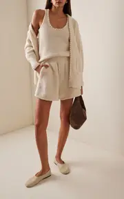 [Aisling Camps] Felted Knit Wool-Blend Shorts