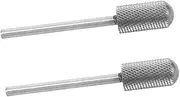 Ipetboom Nail Drill Grinding Head 2 Pack Tungsten Steel Drill Bits Nail Polishing Machine Head