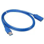 1M Polished USB3.0 A Male Plug to Female Socket Super Fast Extension Cable