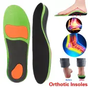 Orthotic Insoles Arch Support Flat Foot High Plantar Feet Fasciitis Pain Relief