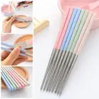 Tool Reusable Kitchen & Dining Wheat Straw Chopsticks Dinnerware Utensils