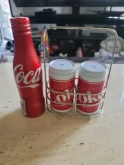 Coca-Cola Collectibles Salt And Pepper Shaker And Coke Bottle Can