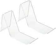 POPETPOP 2pcs Shoe Display Stand Clear Acrylic Sandal Shoes Stand High Heel Holder Rack Shoe Riser Support Shelf for Shoe Store Clothing Shopping Mall Countertop