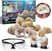 Discovery Kids Toy Mystery Crystals Geode Excavation Kit 14Pc