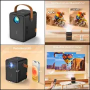 mini Proyector WiFi 5G con Bluetooth portátil 1080P 12000 lu para casa y familia
