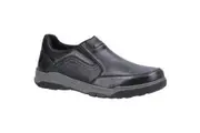 Hush Puppies Mens Fletcher Leather Shoes (Black) (7 UK)