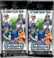 2016 Contenders Football Cards Jumbo Packs: 2 Packs: Dak Prescott, Jared Goff RC