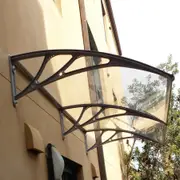 Double Window Door Polycarbonate Awning 246cm x 100cm