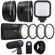 52mm Fisheye Telephoto & Wide Angle Lens + Macro Kit + Accessory Kit for Nikon