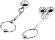 ZJPOJPH SM Penis Testicle Pendant Stainless Steel Penis Ring Testicle Ring Glans Ring Sex Toys For Men(1ball,30mm)