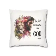 Inspirational Pillow Cover, Faux Suede Cushion Case, Square Throw Pillow,