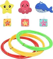 Swim Through Rings Swim Through Ring for Pool Diving Ring Diving Through Ring for Swimming Pool Diving Toys for Kid Summer Gift 31.50 Inch 3PCS