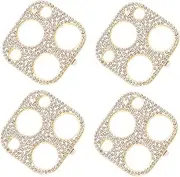 LIGIGWASH 4pcs Rhinestone Camera Lens Protectors for Stylish Rear Cover Scratch Resistant Fall Elegant Design for Lens Decoration