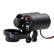 Motorcycle USB Phone 12V Lighter Socket Dual USB Motorcycle Lighter6472