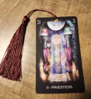 High Priestess- Dream Tarot Bookmark Oracle Card Art Deck Gift, Purified&Charged
