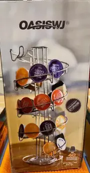 BRAND NEW OASISWJ COFFEE POD HOLDER FOR NESPRESSO HOLDS 40 COFFEE CAPSULES.