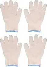 2 Pairs Thermal Insulated Gloves 300℃ Heat Resistant Non Slip Anti Scalding Mitts for BBQ Oven