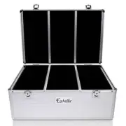 500 Discs CD DVD Storage Case Aluminium Disc Organizer Durable & Lightweight