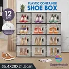 12PCS Shoe Sneaker Box Display Case Grocery Cosmetics Storage Organiser DIY