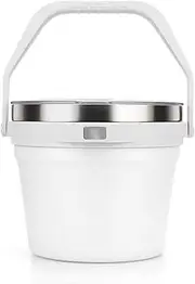 Cafezi 7.5L Insulated Ice Bucket with Lid, Double-Wall Vacuum Stainless Steel Beverage Cooler for Long-Lasting Ice Retention, Holds 6 Longneck Beers or 3 Wine Bottles, for Parties, Bar, BBQ & Outdoor