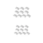 10x Furniture Flush Mount Bracket Picture Hooks for Hardware Art Gallery