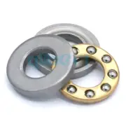10PCS 5x12x4mm Miniature Axial Ball Flat Washers Thrust Bearings 3-Parts ABEC-1