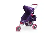 Valco Baby Just Like Mum Mini Marathon w Toddler Seat Doll Pram Toy Kids Purple